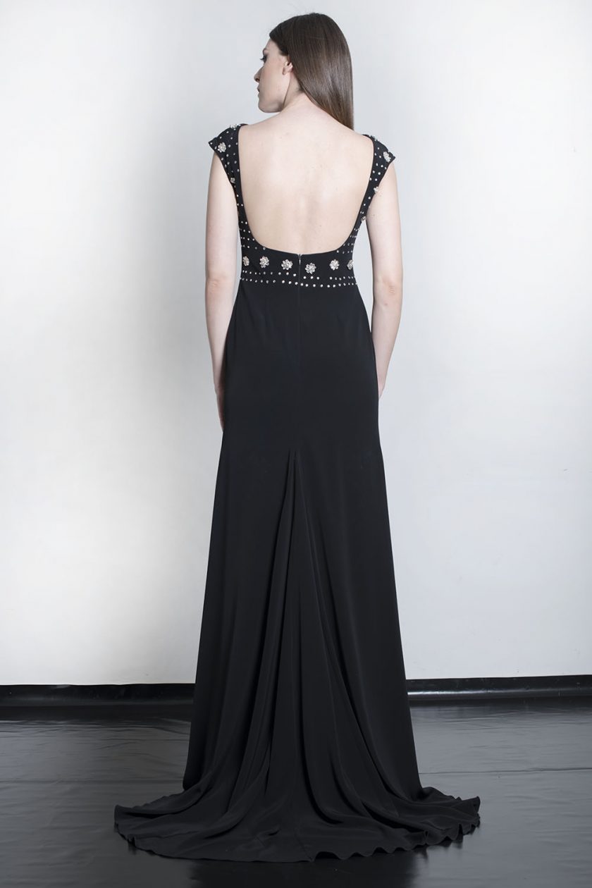 Vestido Sirena mate Negro - Imagen 3