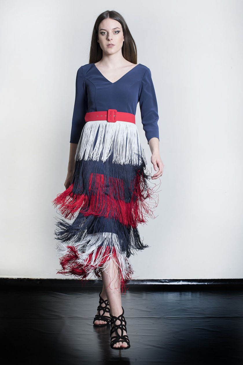 Vestido Midi flecos colores - Imagen 2