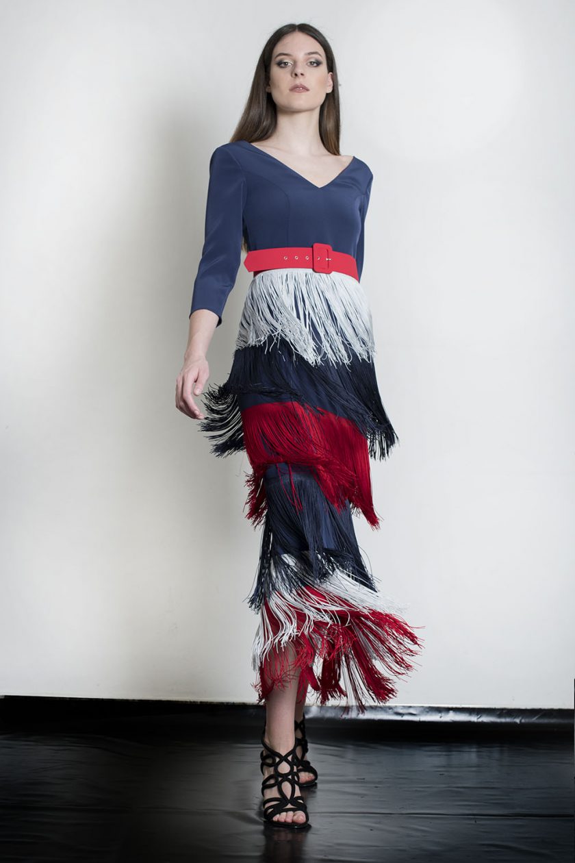 Vestido Midi flecos colores - Imagen 4