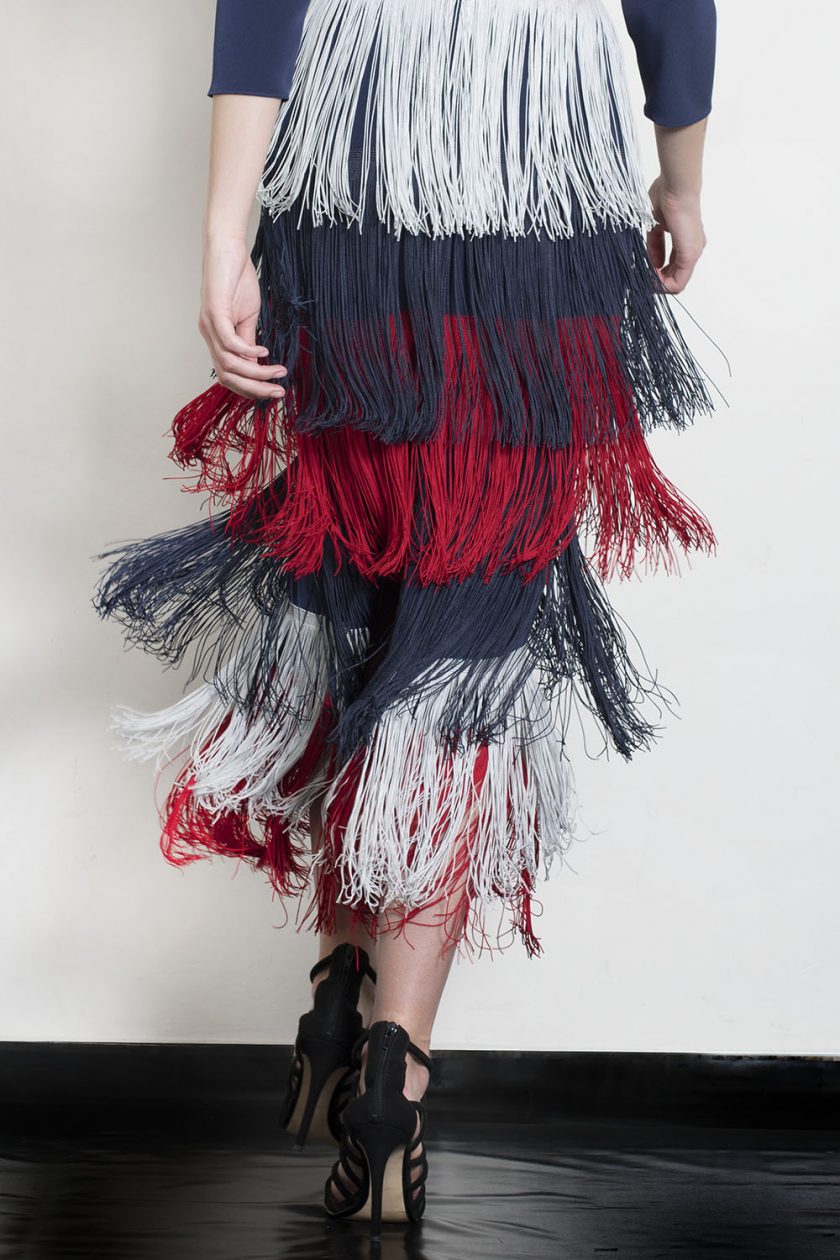 Vestido Midi flecos colores - Imagen 3
