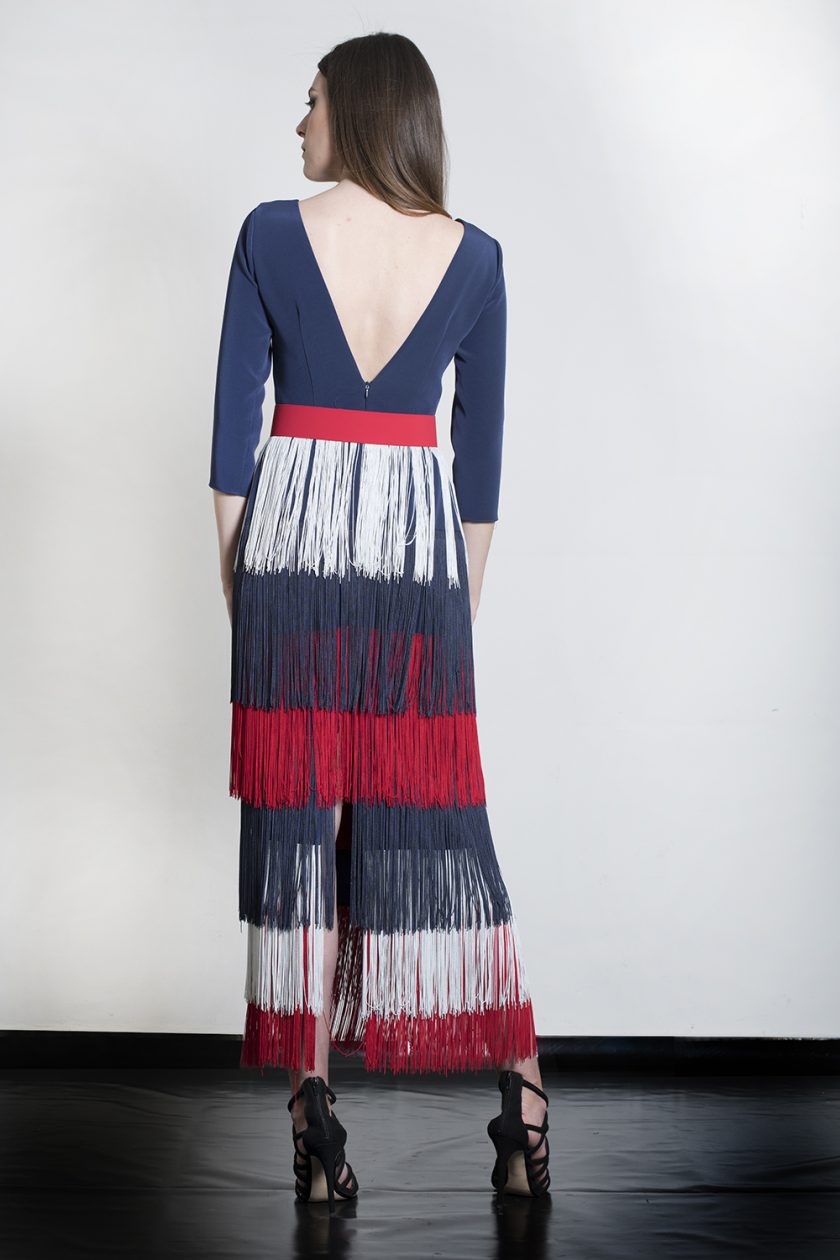 Vestido Midi flecos colores - Imagen 5