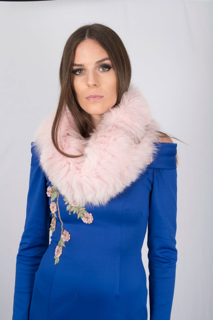 Vestido escote bardot flor - Imagen 5