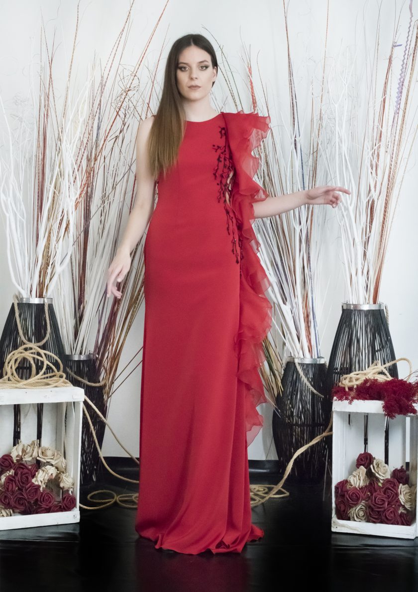 Vestido Volante Lateral