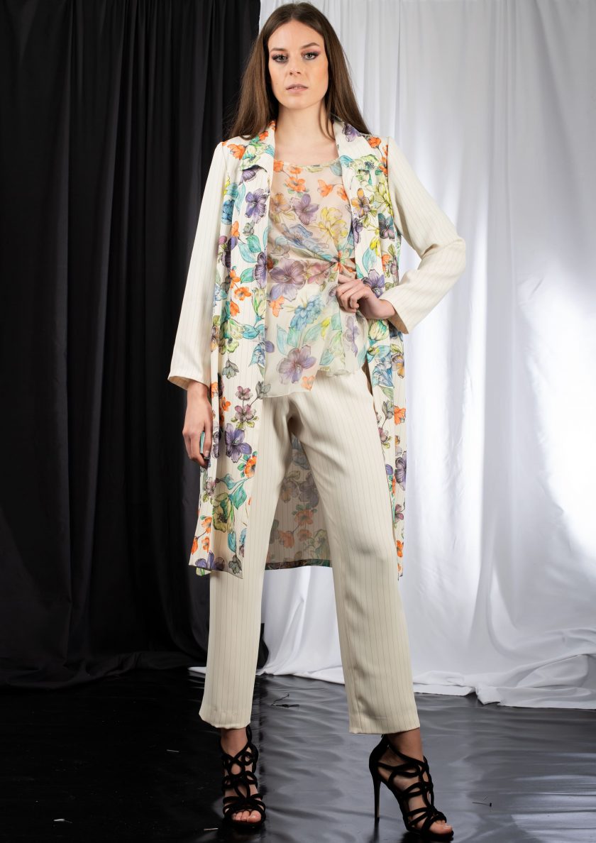 Conjunto Pantalón, Blusa, Chaqueta