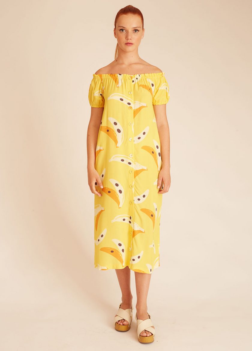 Vestido Bardot Bananas