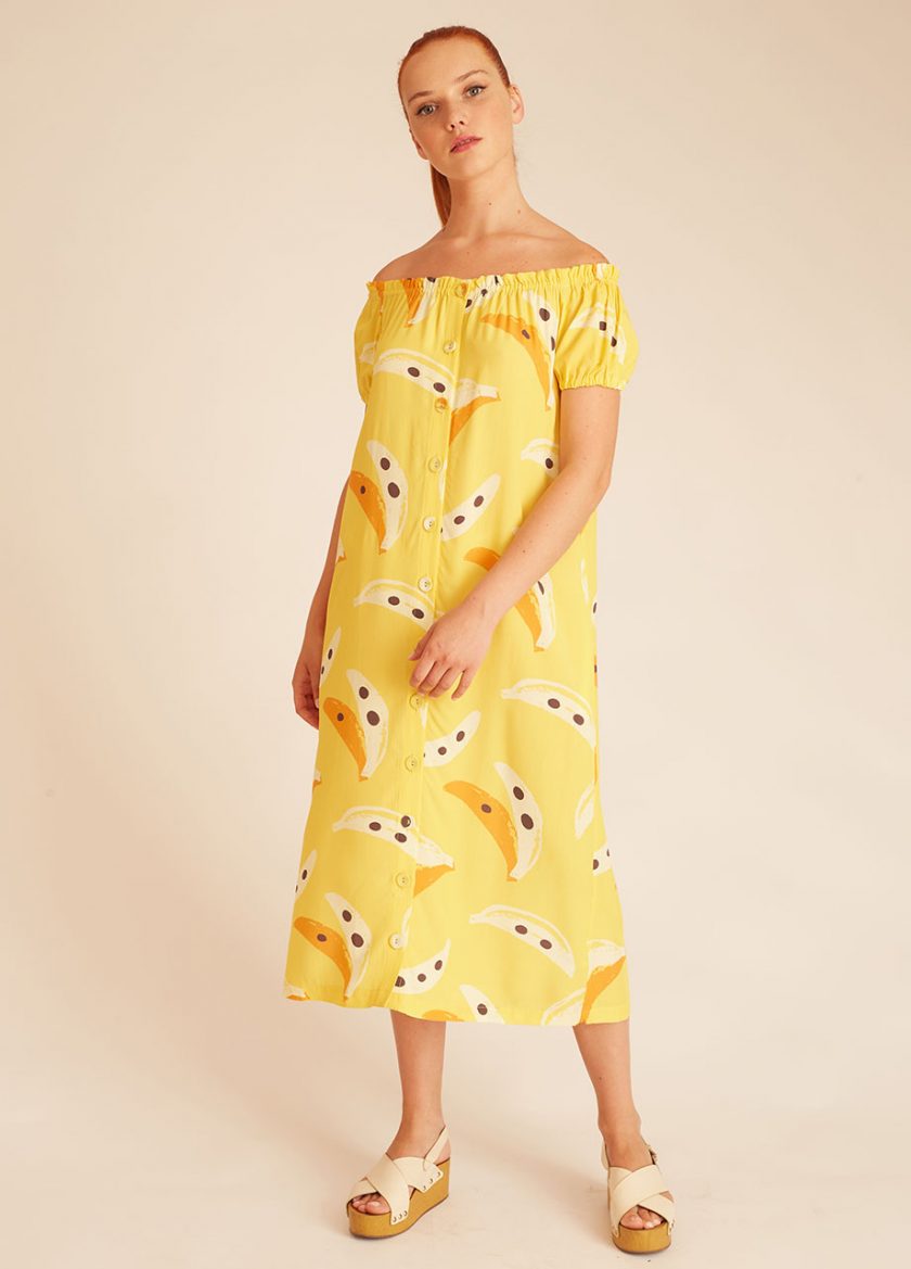 Vestido Bardot Bananas - Imagen 2
