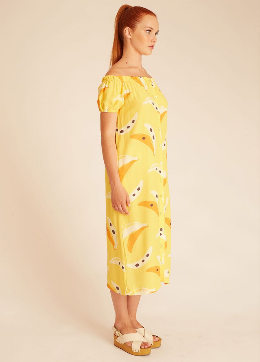 Vestido Bardot Bananas - Imagen 4