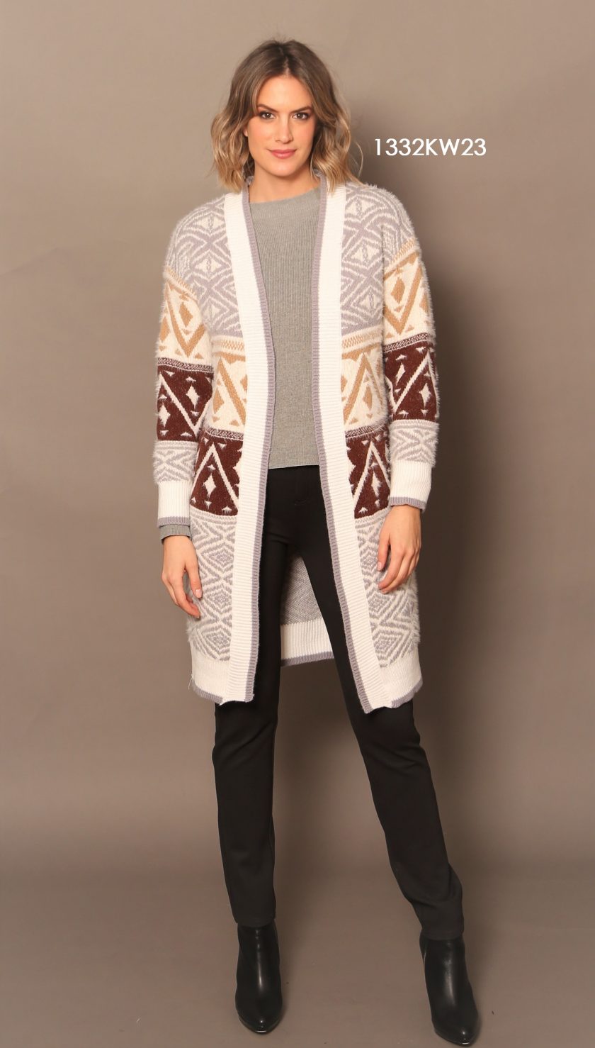 Chaqueta Punto Geométrica