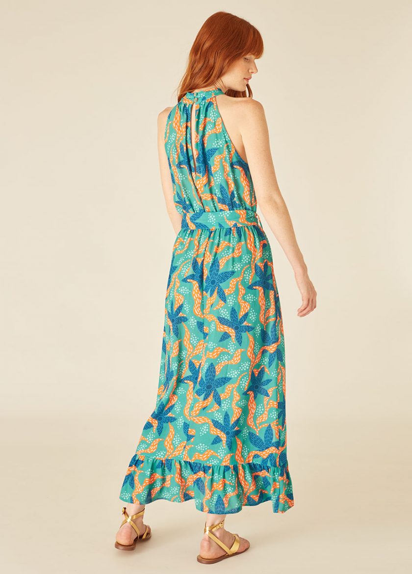 Vestido Halter Sea Flowers - Imagen 3